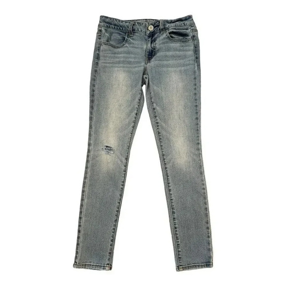 American Eagle Outfitters Women’s Size 6 Short Distressed‎ Super Stretch Jegging - Picture 1 of 6